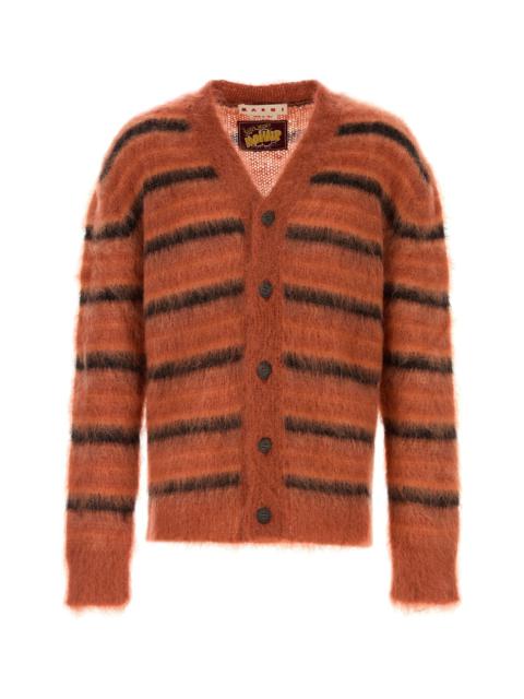 Marni Embroidered mohair blend cardigan