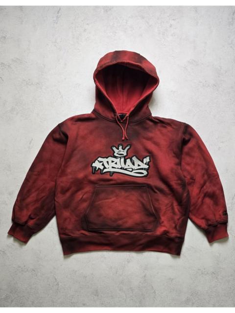 Other Designers Other - Graffiti Patch Hoodie Black Spray Painted Streetwear