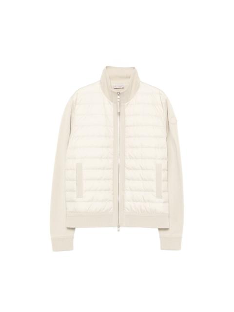 Moncler PADDED WOOL ZIP-UP CARDIGAN