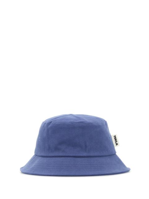 TEKLA Air Force blue cotton bucket hat