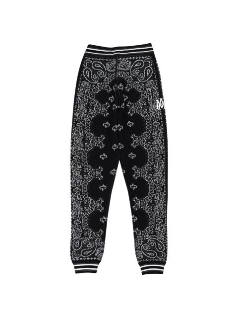 AMIRI BANDANA B-BALL SWEATPANTS "Black/Grey"