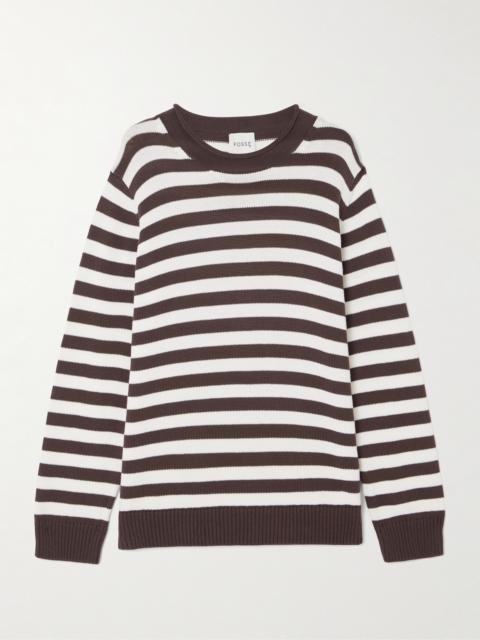 POSSE Lara Striped Cotton Sweater