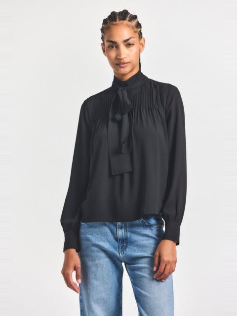 DEREK LAM 10 CROSBY VALENTINE NECK TIE BLOUSE