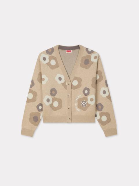 KENZO 'Hana Dots' embroidered cardigan in mixed cotton wool