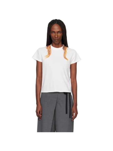 MM6 Maison Margiela Off-White Cotton Jersey T-shirt
