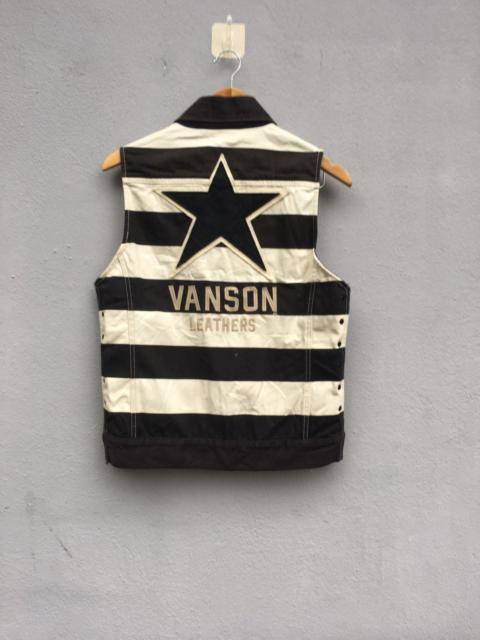 Other Designers Vintage - Vanson leather sleeveless jacket