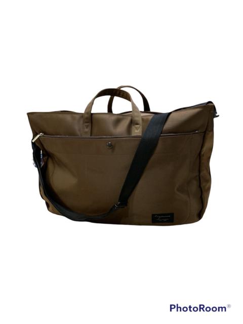 Yohji Yamamoto Y'SACCS METALLIC BROWN TRAVEL BAG