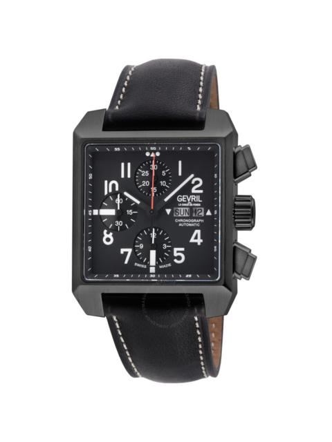 Other Designers Gevril Herald Square Chronograph Automatic Black Dial Men's Watch 44702