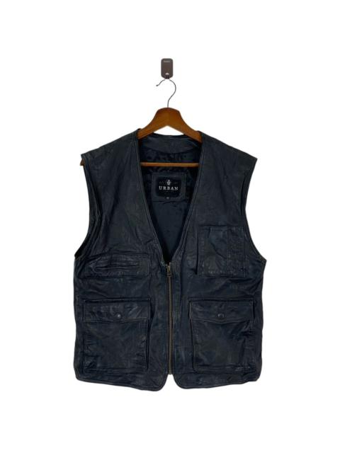 Other Designers Urban Outfitters - VINTAGE URBAN EXPRESS LEATHER VEST JACKET