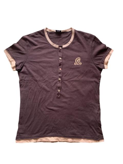Dolce & Gabbana Rare!! Dolce&Gabbana Cheyenne Black Hawk Half Button T Shirt