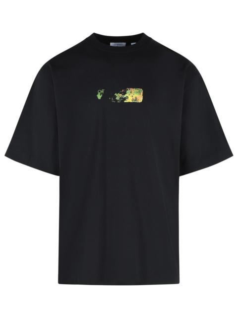 Off-White Off-white SPICES Arrow Black Cotton T-shirt