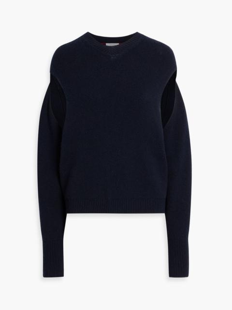 FERRAGAMO Cutout cashmere-blend sweater