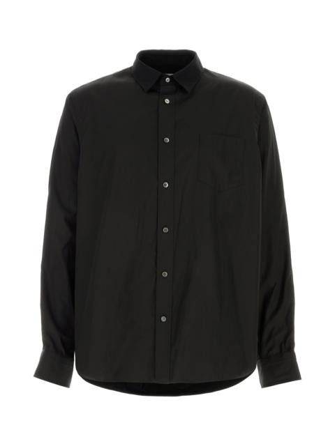 sacai Black poplin and oxford shirt