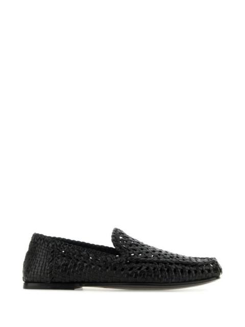 Dolce & Gabbana Man Black Leather Loafers