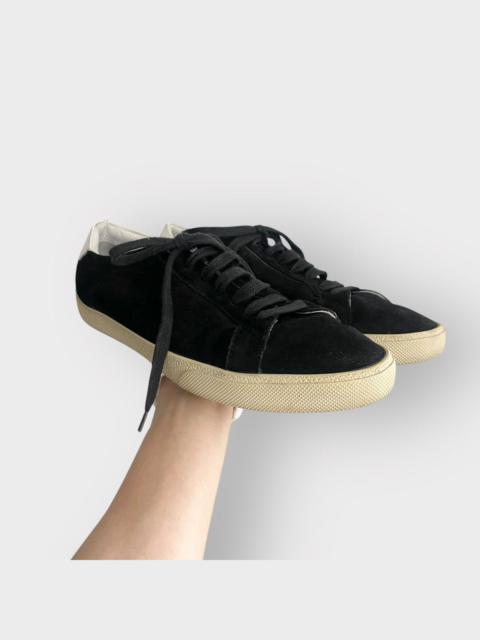SAINT LAURENT Saint Laurent SL/06 Leather Trimmed Suede Sneakers