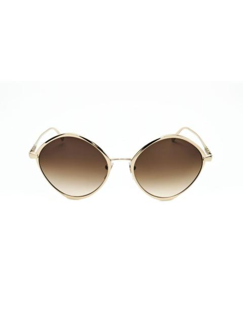 BVLGARI Bvlgari Ladies Gold Tone Irregular Sunglasses 0BV6186K-20148G-4