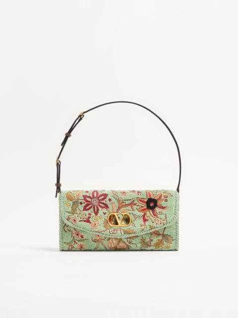 Valentino VALENTINO GARAVANI DEVAIN EMBROIDERED SMALL SHOULDER BAG
