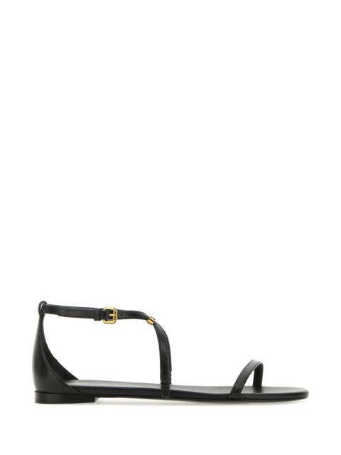 Alexander McQueen Black leather sandals