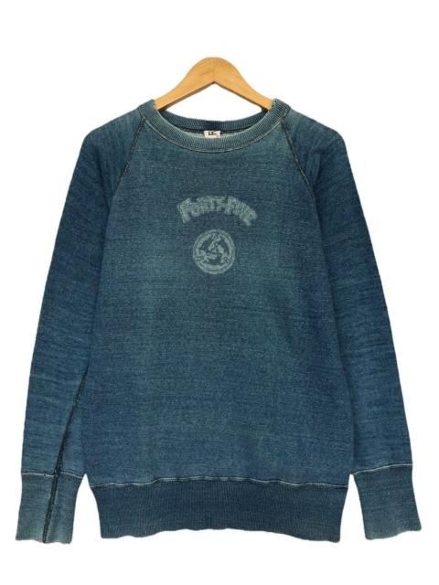 Other Designers Vintage 45rpm Distressed Blue Sunfaded Sweatshirt