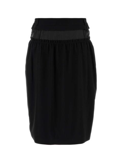 Maison Margiela Maison Margiela Women Black Stretch Cady Skirt