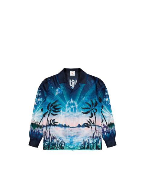 CASABLANCA Casablanca Blue Shirts Men