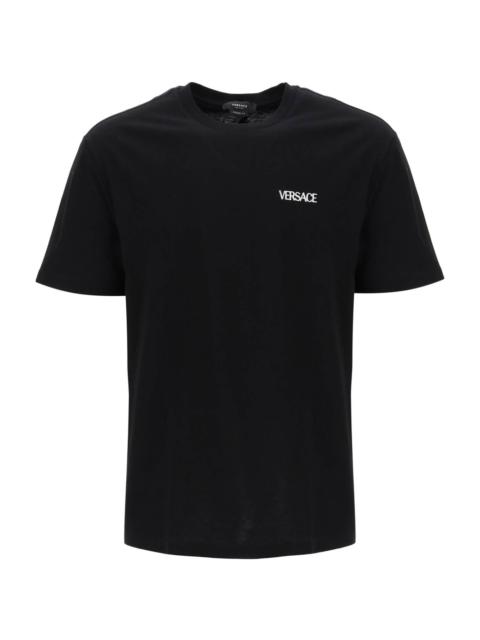 Black 'fiamma Medusa' T-shirt