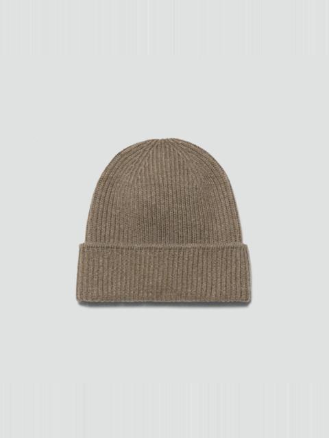 Theory Ribbed Beanie in Cashmere