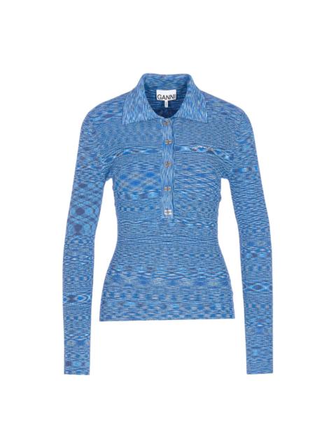 GANNI Spacedyed Polo