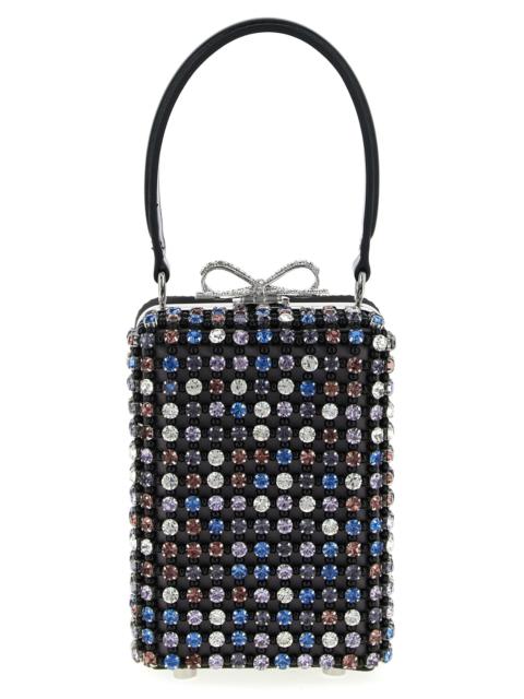 self-portrait Multi Crystal Chainmail Hand Bags Multicolor