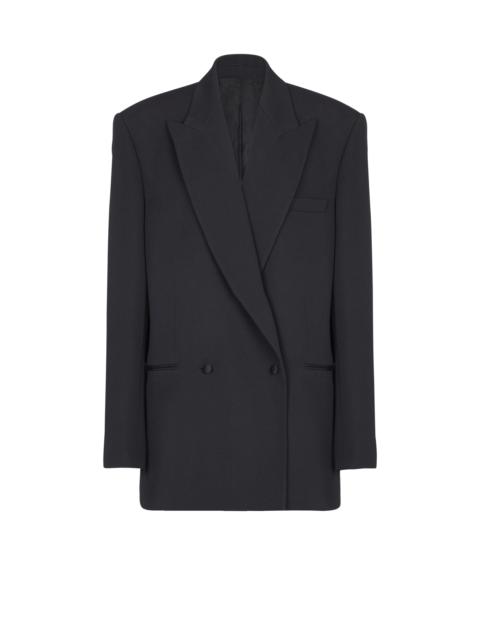 Balmain Oversized grain de poudre jacket