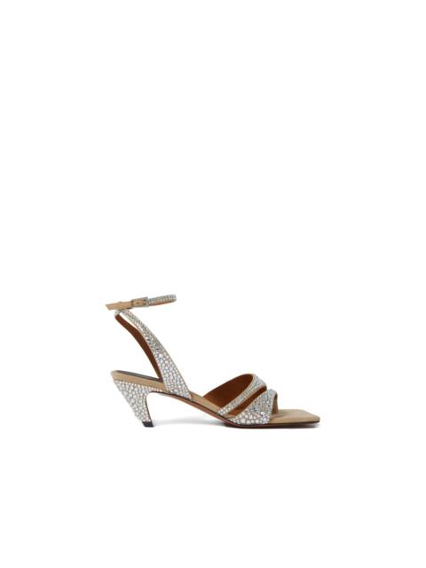 rhinestone-embellished sandals
