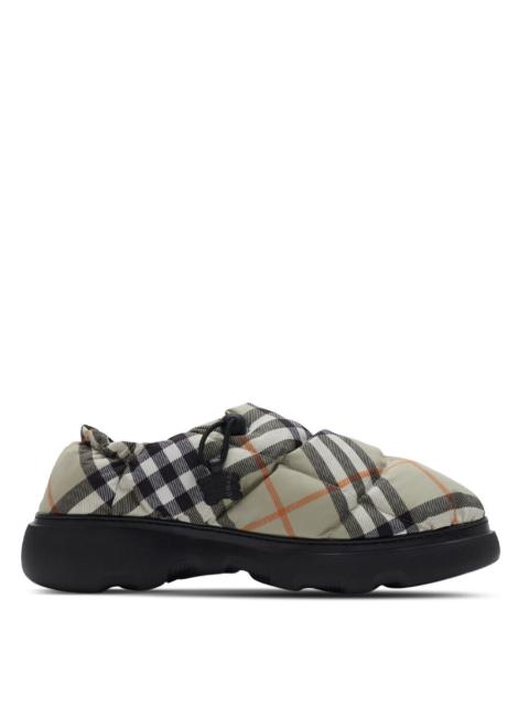 Burberry Burberry Pillow Checked Nylon Mules