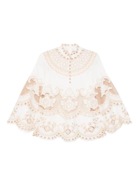 Zimmermann Wanderlust Tunic Top in Ivory