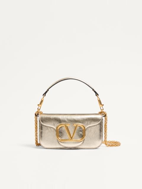 Valentino SMALL VALENTINO GARAVANI LOCÒ METALLIC CALFSKIN SHOULDER BAG