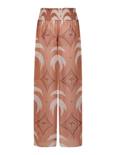 Johanna Ortiz In Eternity Printed Wide-Leg Pants neutral