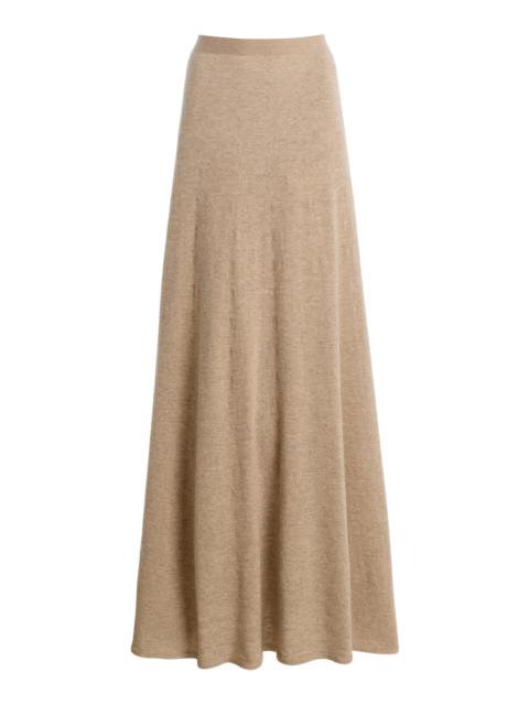 The Row Noella Cashmere Skirt neutral