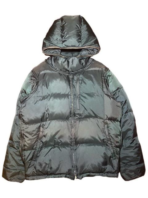 UNDERCOVER Small Parts Honeycomb Iridiscent convertible puffer jacket
