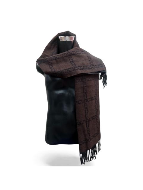FENDI FENDI ZUCCA Monogram Cashmere Wool Muffler Scarf