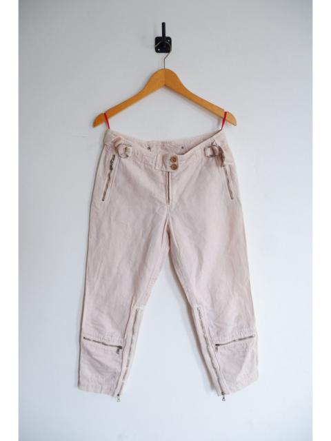 Prada PRADA Early 2000s Rose Cropped Biker Pants