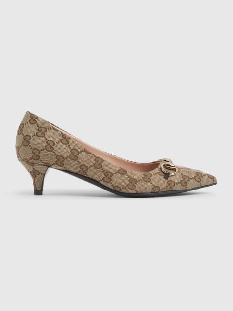 GUCCI Gucci Horsebit Canvas Pumps