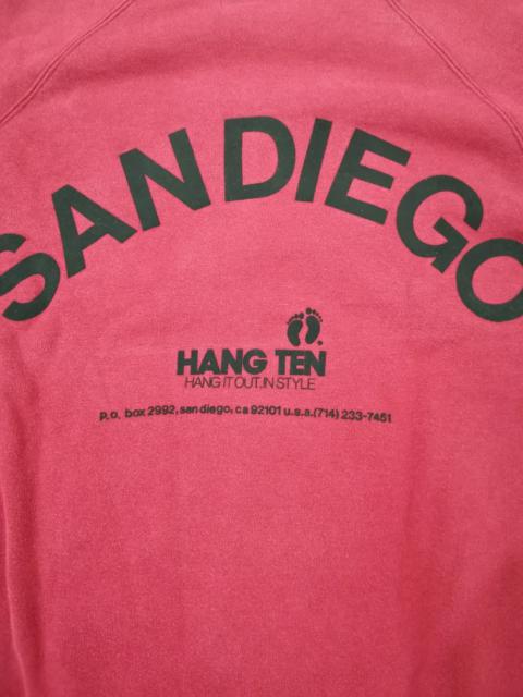 Other Designers Vintage - Vintage Hang Ten San Diego OG Sweatshirt Red Streetwear