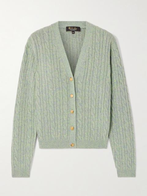 Loro Piana Cable-knit Cashmere Cardigan