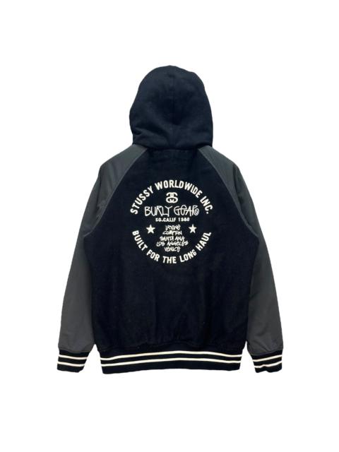 Stüssy STUSSY EMBROIDERY BIG LOGO HOODIE VARSITY JACKET #8910-038