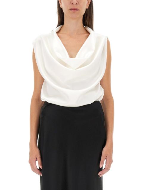 Other Designers Kiton Women Shirt With Dropped Collar