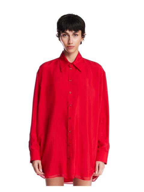 Lemaire Red Flowing Shirt