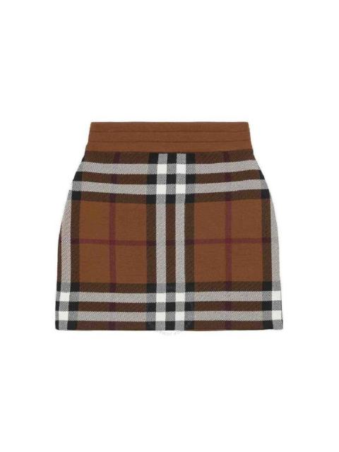 Burberry Vintage Check Pattern Mini Skirt
