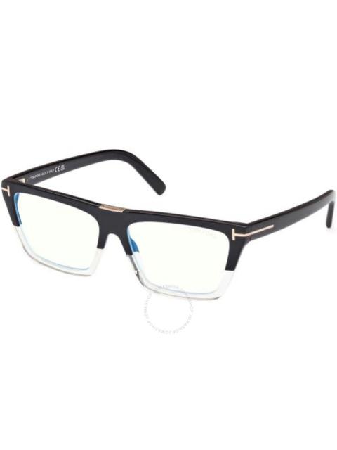 TOM FORD Tom Ford Blue Light Block Browline Ladies Eyeglasses FT5912-B 005 57