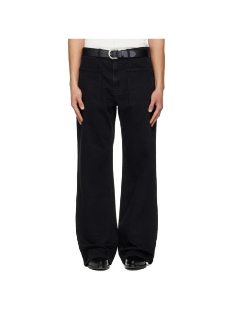 courrèges Black 2-Pocket Baggy Jeans