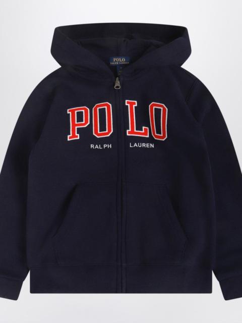Polo Ralph Lauren Navy blue zip hoodie with logo