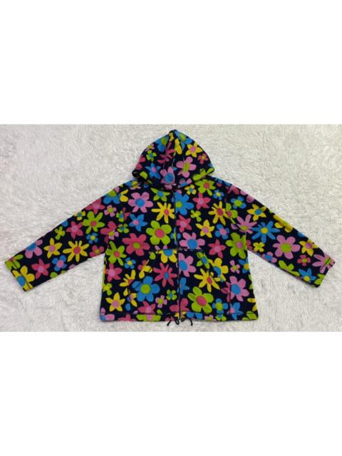 Other Designers Vintage - Vintage United Colors Of Benetton Floral Fullprint Fleece Jacket